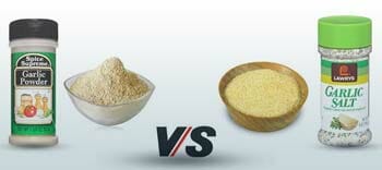 difference between garlic powder and garlic salt
