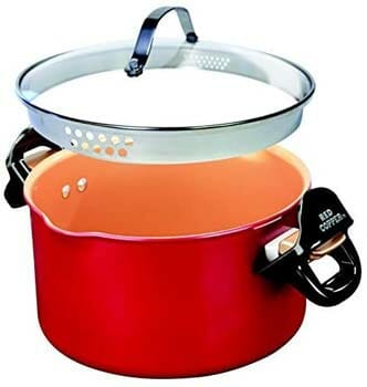 Red Copper Better Pasta Pot by BulbHead