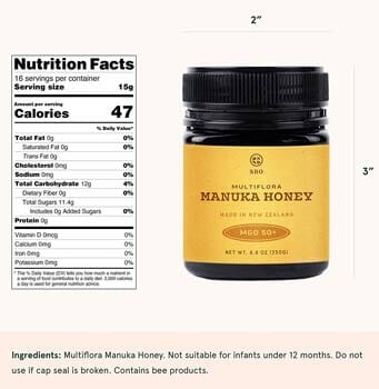 SB Organics Multiflora Manuka Honey