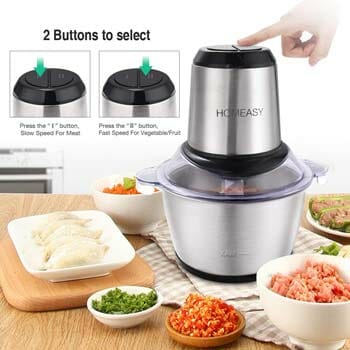 Homeasy Food Processor with Meat Grinder