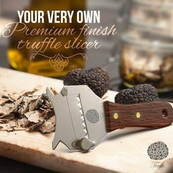 Premium Truffle Slicer with Glossed Rosewood Handle