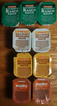 Assorted Dipping Sauce Packets