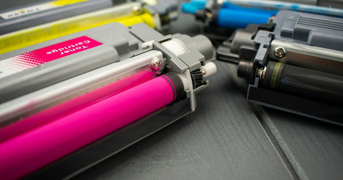 four color toner cartridge of a color laser printer