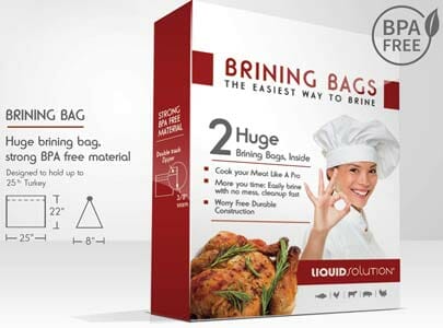 New and Improved Liquid Solution Turkey Brining Bags