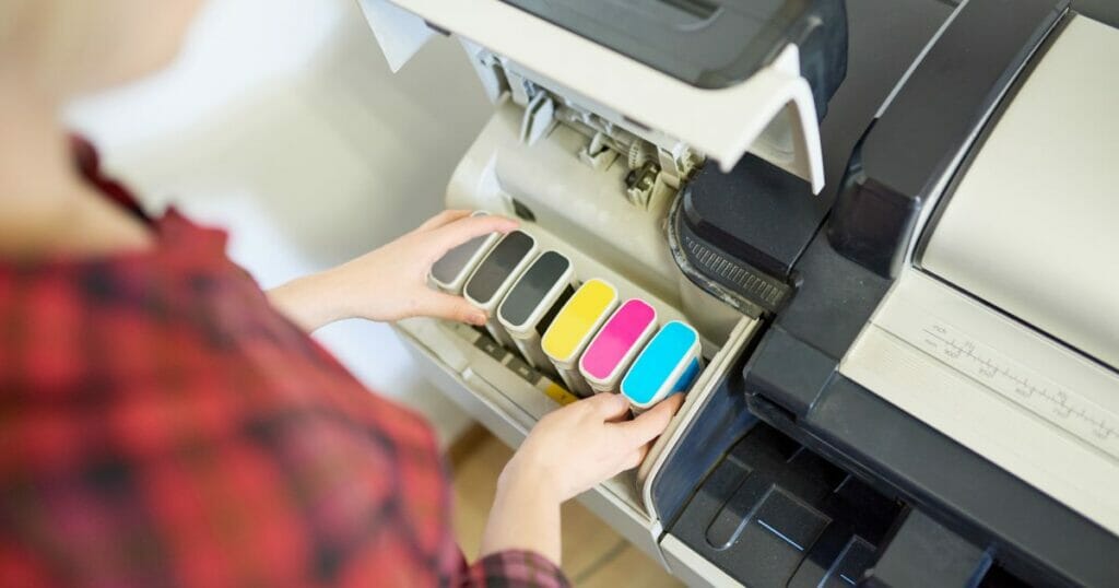 what is printer ink made of