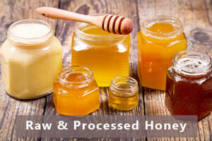raw honey & processed honey